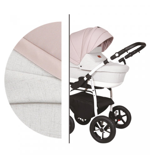 Baby Merc Zipy Q - wózek wielofunkcyjny, zestawac 2w1 z opcją 3w1 i 4w1 | 138C